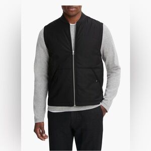 NWT Vince Men's Black Zip-Up Vest